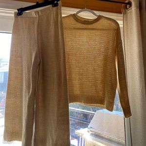 Nasty Gal sweater and pant set